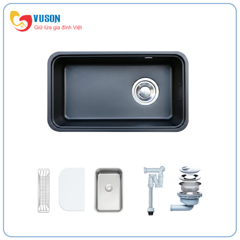 Chậu rửa bát NOBINOX MONO VA206B