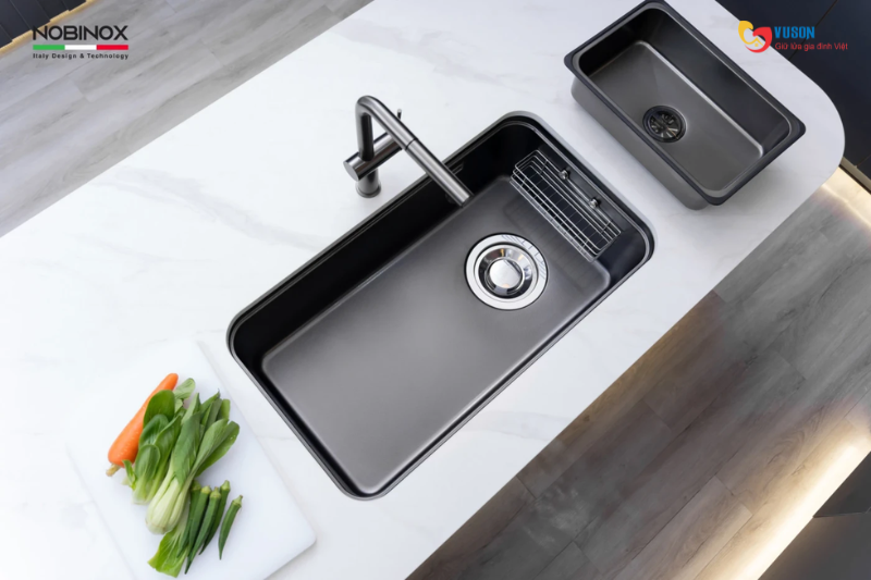 Chậu rửa bát NOBINOX MONO VA206B