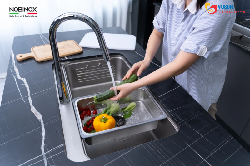 Chậu rửa bát NOBINOX MONO VA207