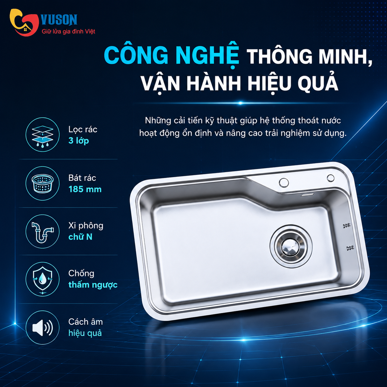 Chậu rửa bát NOBINOX NOVA A182