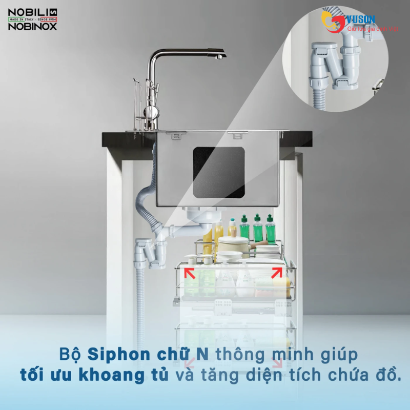 Chậu rửa bát NOBINOX NOVA A282M