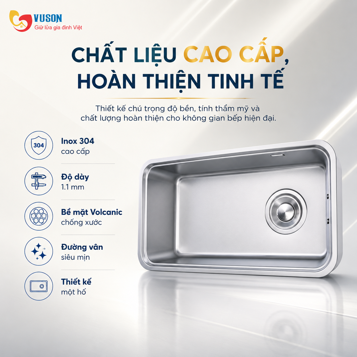 Chậu rửa bát NOBINOX NOVA A283D