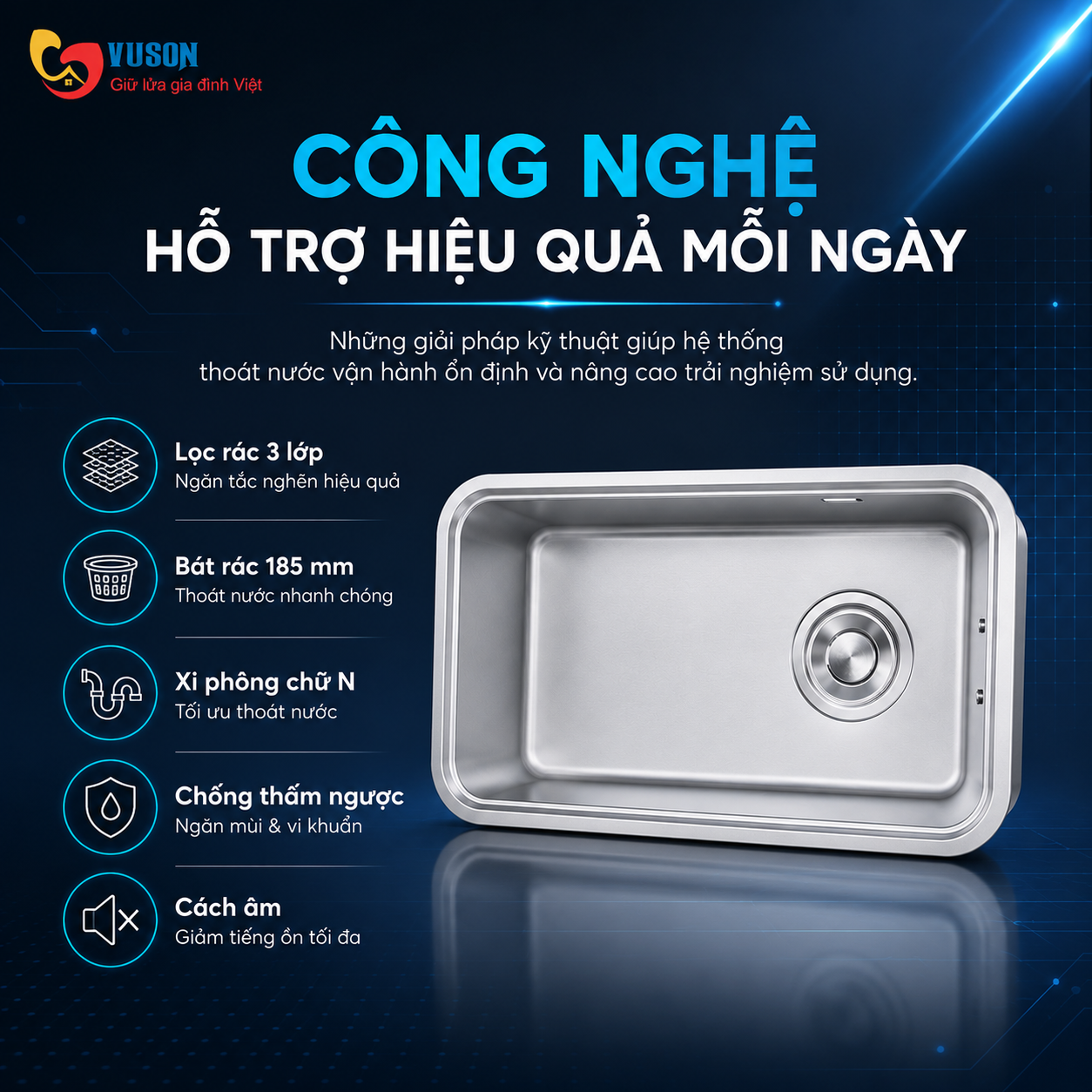 Chậu rửa bát NOBINOX NOVA A283D