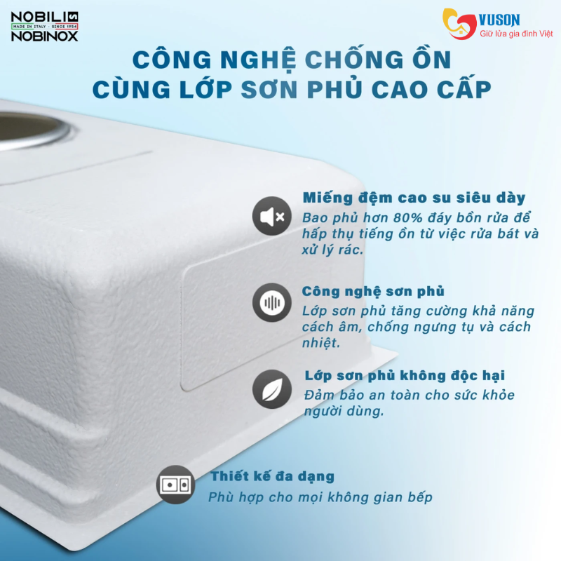 Chậu rửa bát NOBINOX NOVA A382