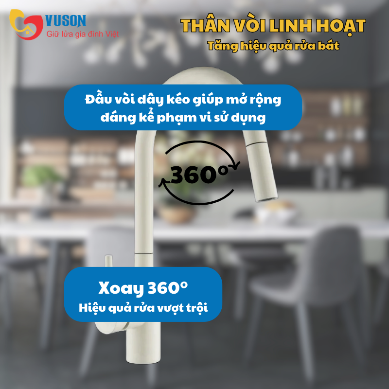 Vòi rửa bát NOBINOX AQUA NX661B