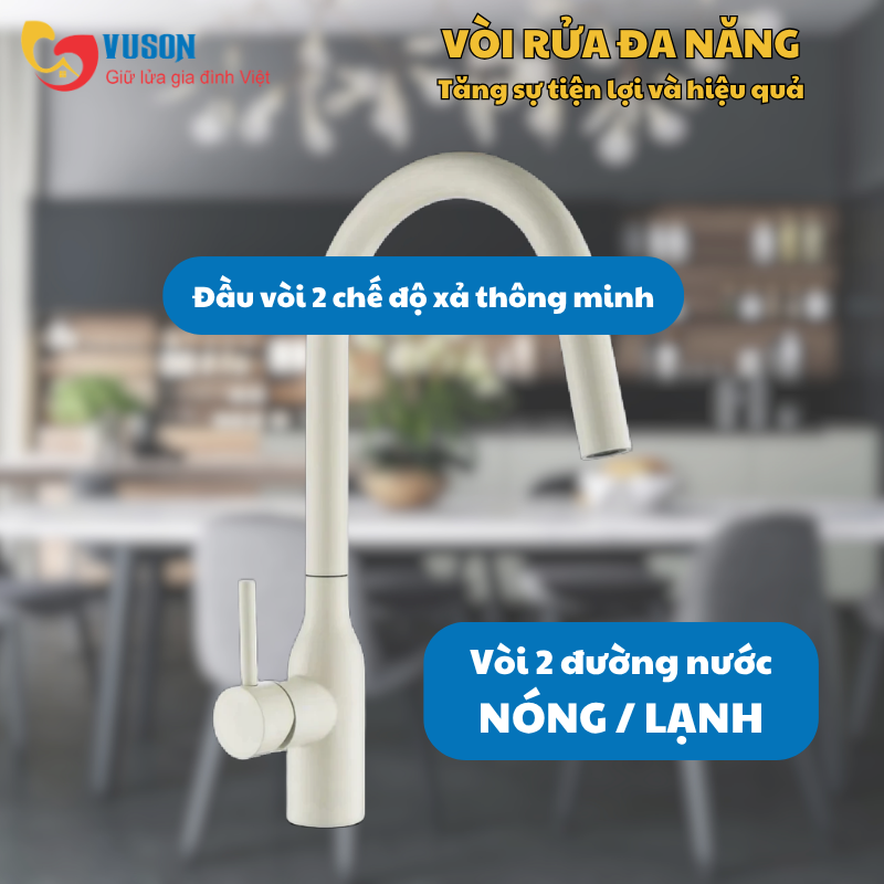 Vòi rửa bát NOBINOX AQUA NX661B