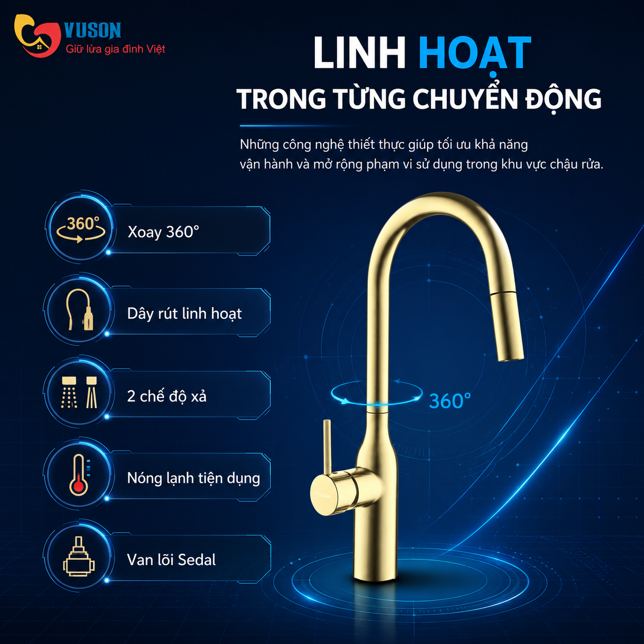 Vòi rửa bát NOBINOX AQUA NX663V