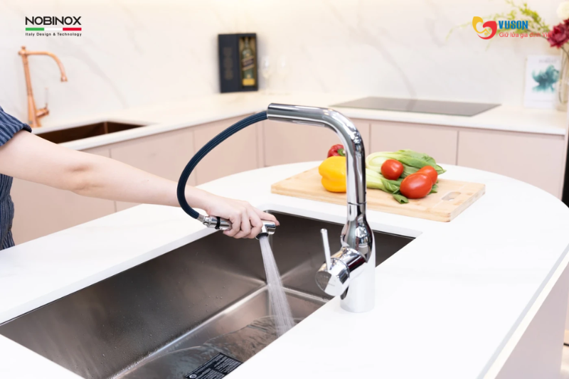 Vòi rửa bát NOBINOX AQUA VX568