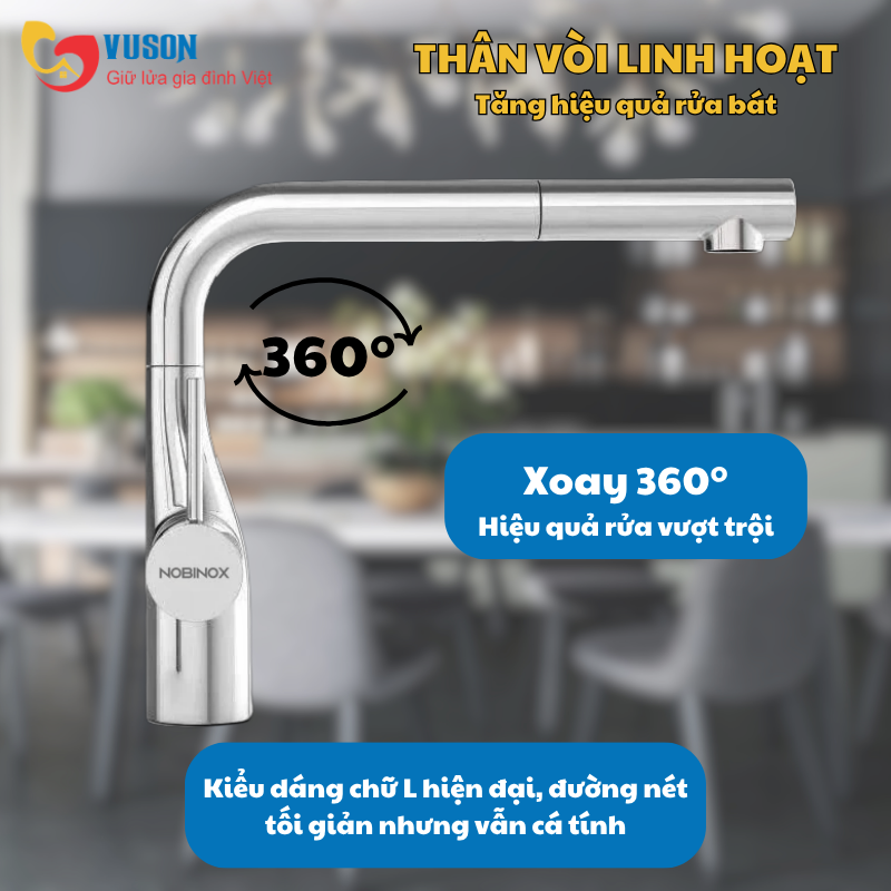 Vòi rửa bát NOBINOX JAPA NX996
