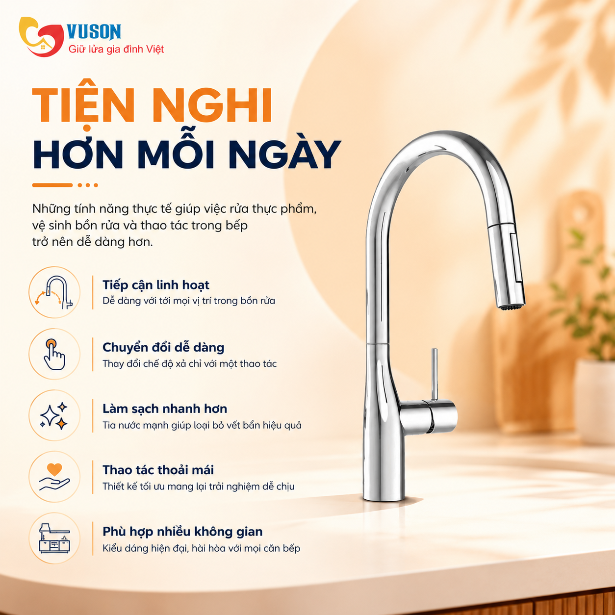 Vòi rửa bát NOBINOX JAPA NX998