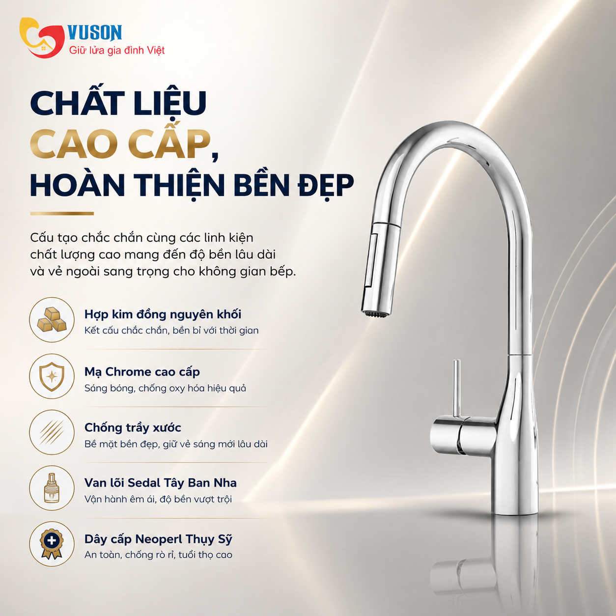 Vòi rửa bát NOBINOX JAPA NX998