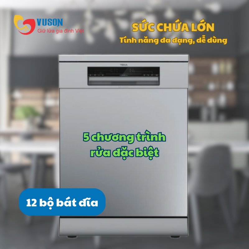 Máy rửa bát Teka DFS 26610 220 50 SS
