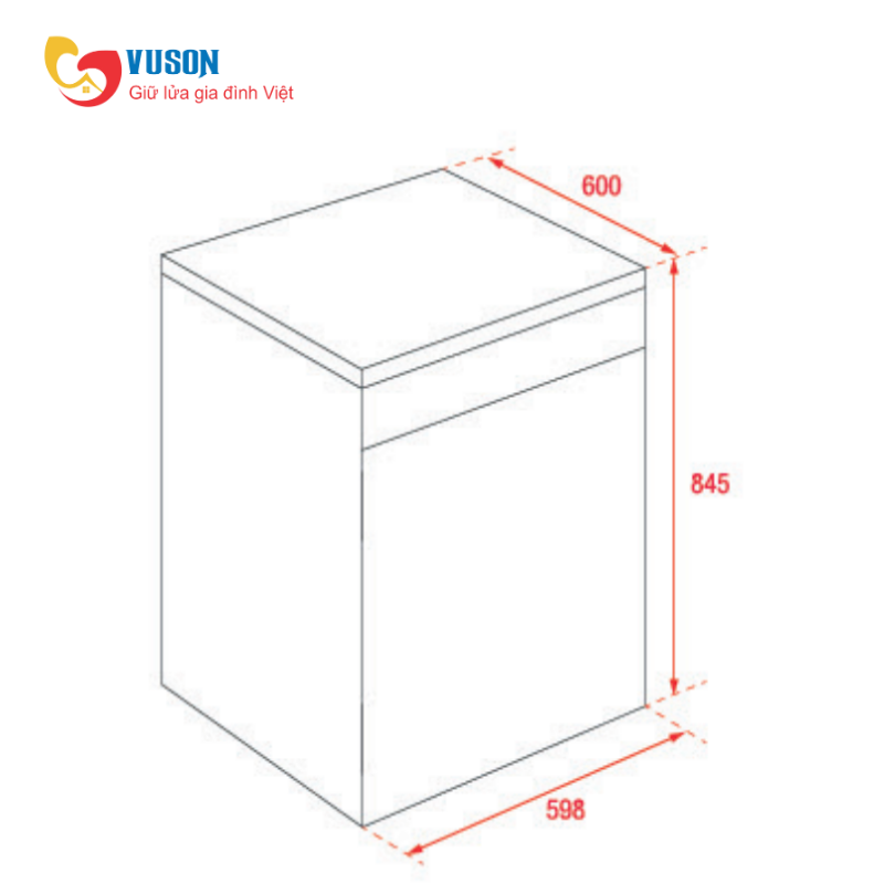 Máy rửa bát Teka DFS 26610 220 50 SS