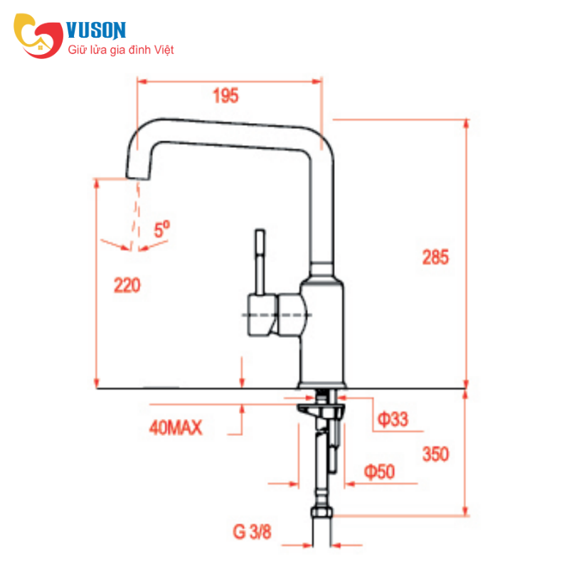 Vòi rửa Teka FRAME 915