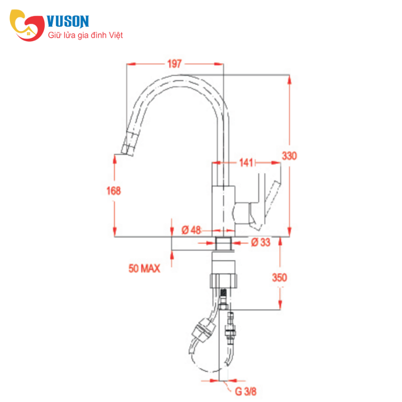 Vòi rửa Teka MTP 938