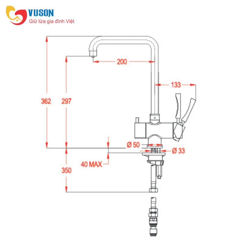 Vòi rửa Teka OS 210
