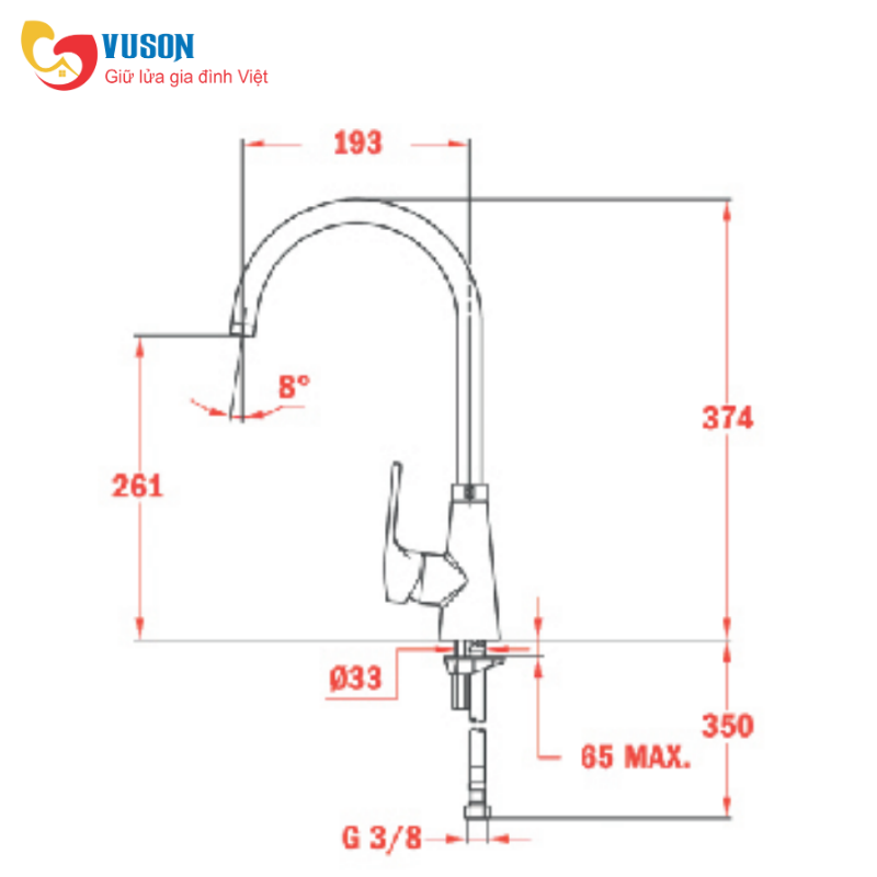Vòi rửa Teka VITA 915