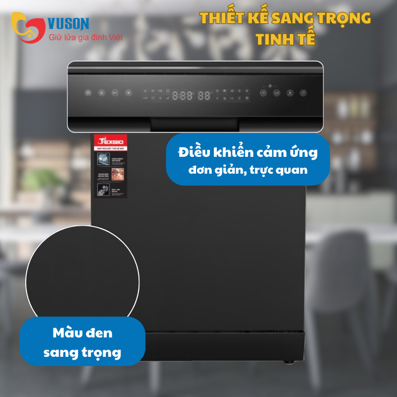 Máy rửa bát Texgio TGF8817B