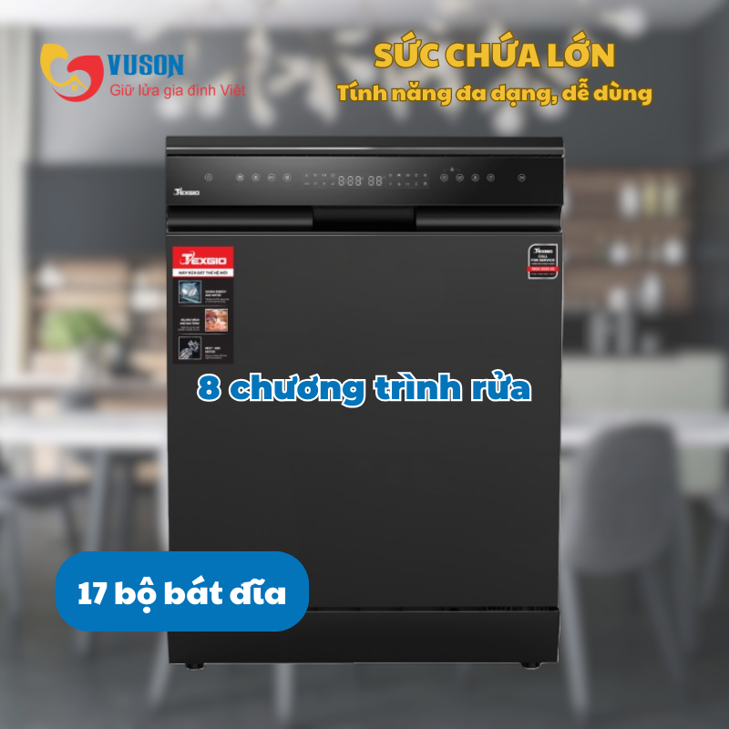 Máy rửa bát Texgio TGF8817B