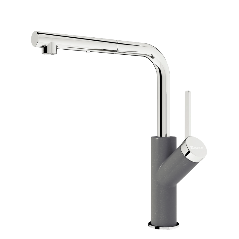 Vòi rửa bát Konox Artan Grey