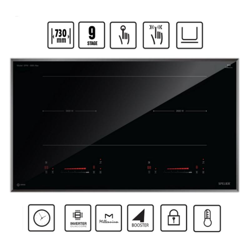 Bếp từ đôi Spelier SPM 988I PLUS
