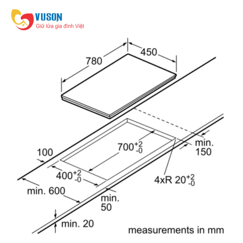 Bếp từ Bosch PPI8256XVN Series 6