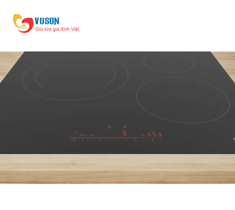 Bếp từ 3 vùng nấu Bosch PIJ61RHB1E 7400W Series 6 Model 2025