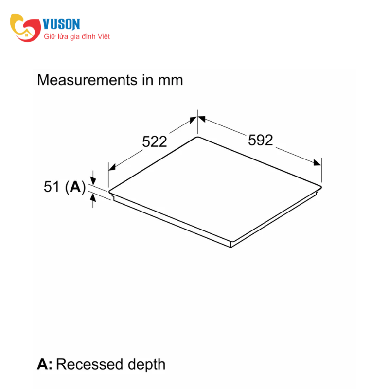 Bếp từ 4 vùng nấu Bosch PVQ61RHB1E Series 6 Model 2025