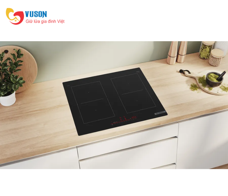 Bếp từ 4 vùng nấu Bosch PVQ61RHB1E Series 6 Model 2025
