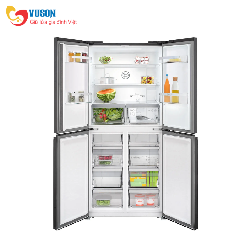 TỦ LẠNH SIDE BY SIDE BOSCH KMC85LBEA SERI 4 550L