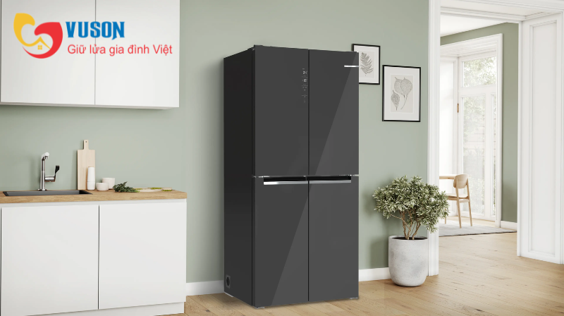 TỦ LẠNH SIDE BY SIDE BOSCH KMC85LEEA SERI 4 550L