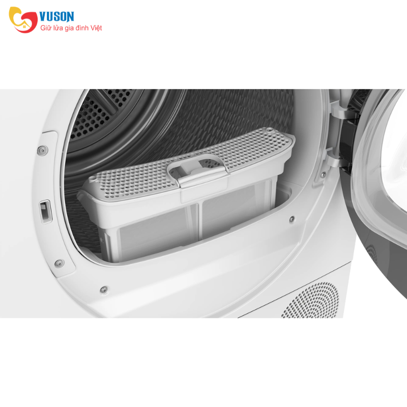 Máy sấy bơm nhiệt BOSCH WQG25302SG SERIES 6 10KG màu trắng