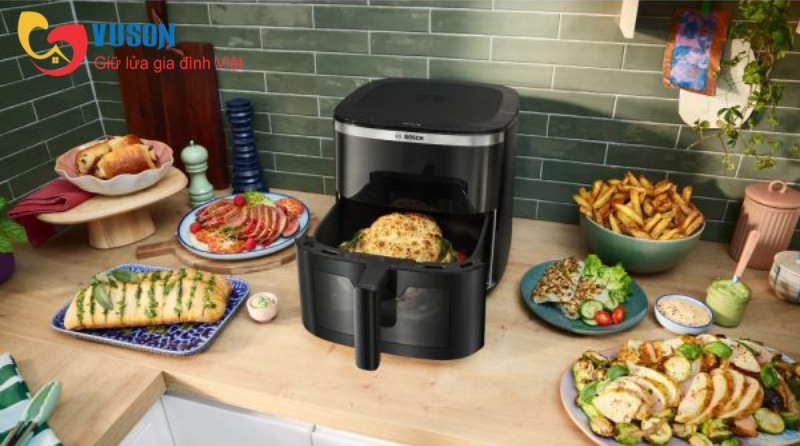 Nồi Chiên Không Dầu Bosch MAF671B0 Seri 6 7lít