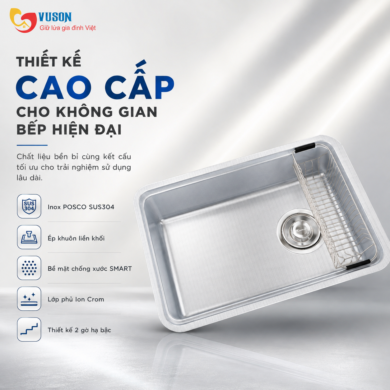 Chậu rửa bát Konox Tari Smart 7047PP