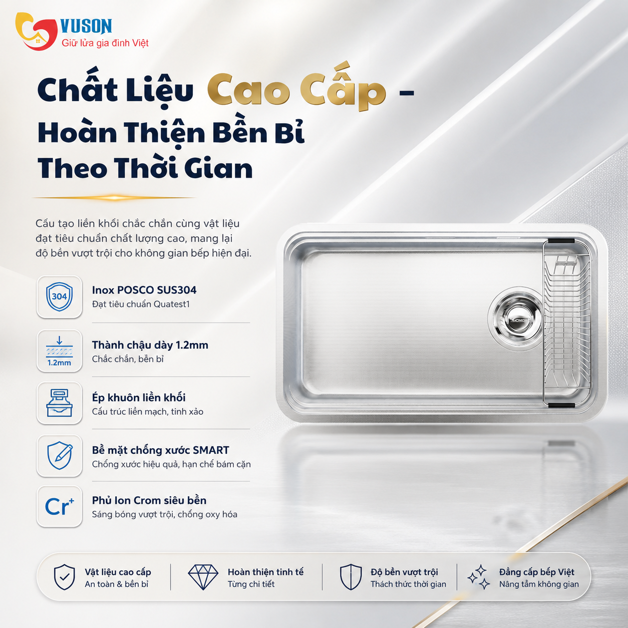 Chậu rửa bát Konox Tari Smart 8047PP