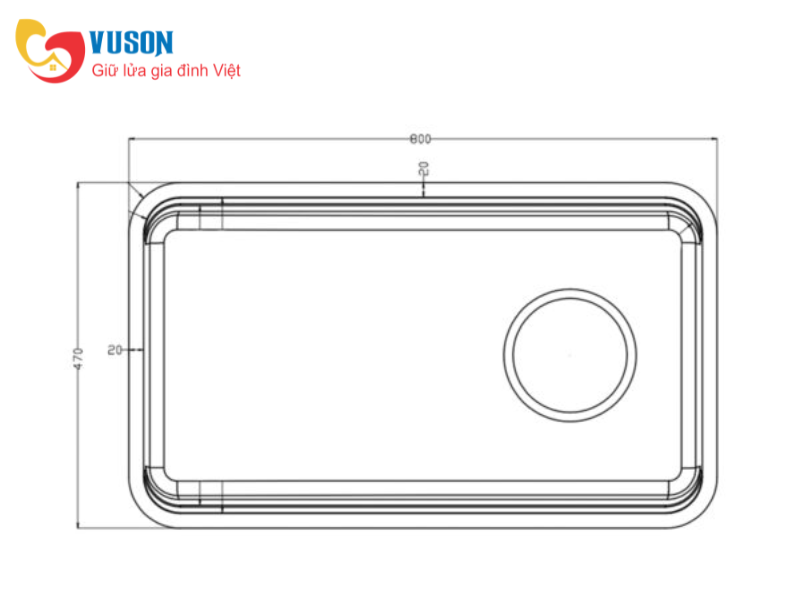 Chậu rửa bát Konox Tari Smart 8047PP