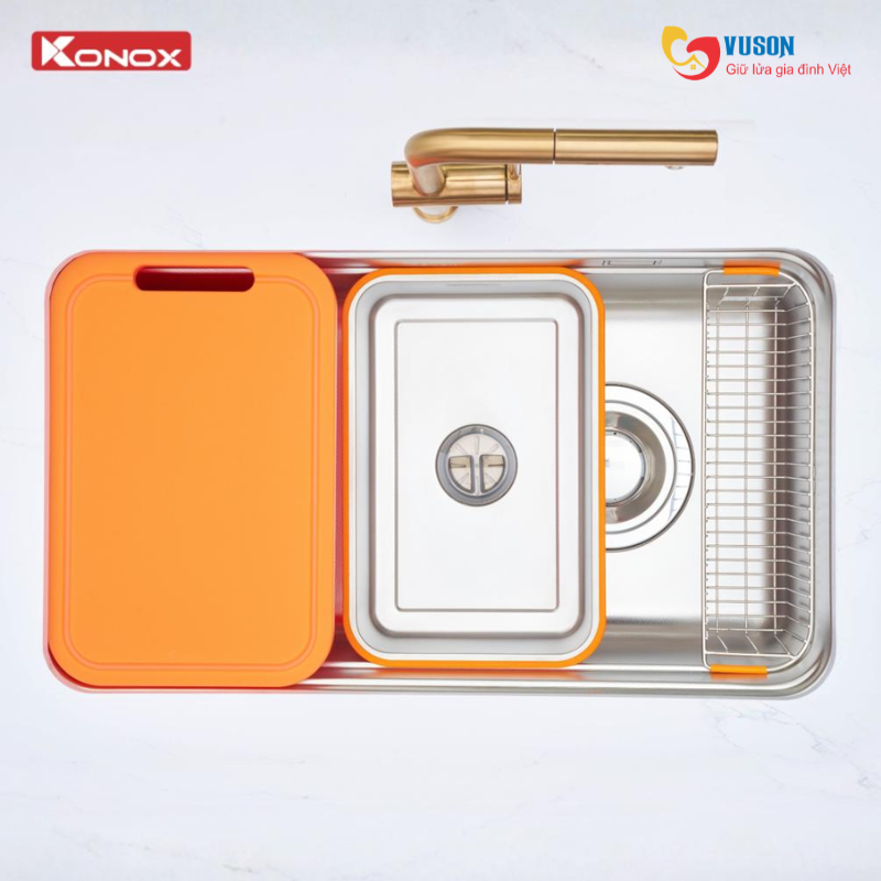 Chậu rửa bát Konox Tari Smart 8047PP