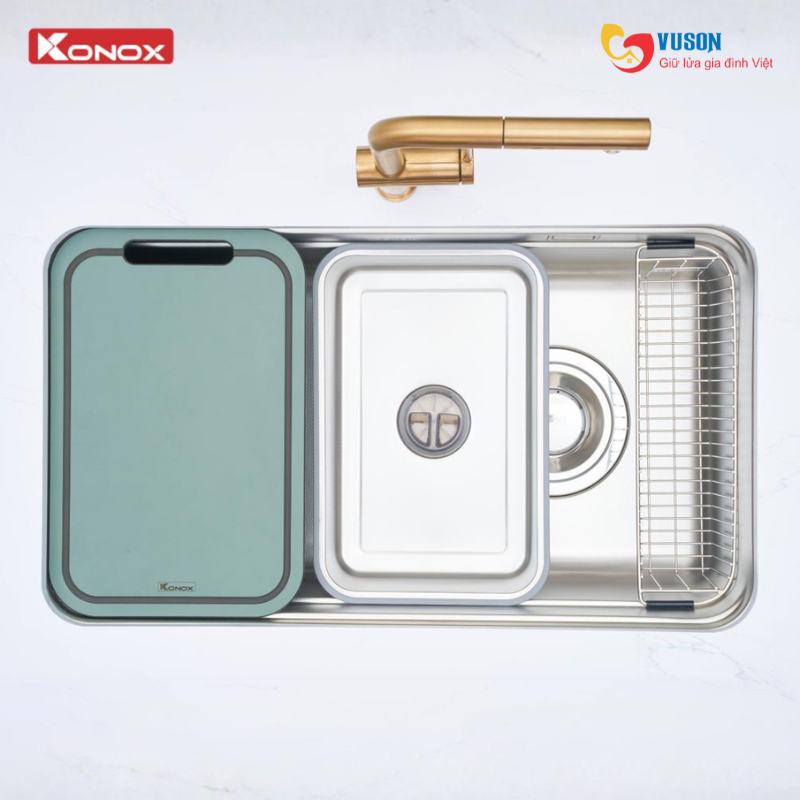 Chậu rửa bát Konox Tari Smart 8047PP
