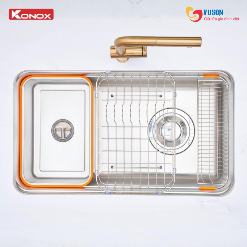 Chậu rửa bát Konox Tari Smart 8047PP