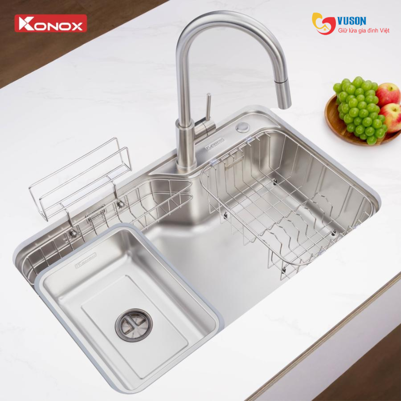 Chậu rửa bát Konox Tari Smart 8050