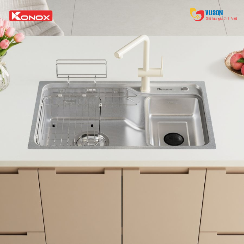 Chậu rửa bát Konox Tari Smart 8050