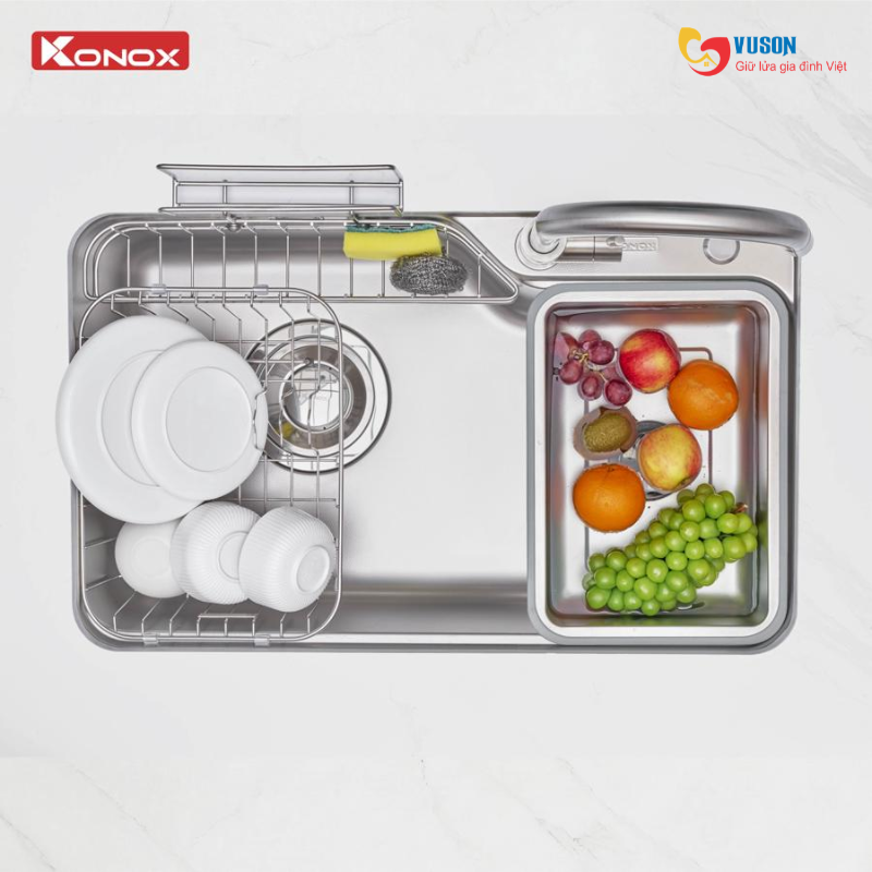 Chậu rửa bát Konox Tari Smart 8050