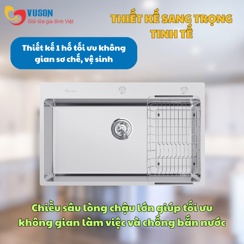 Chậu rửa bát Konox STELO 790