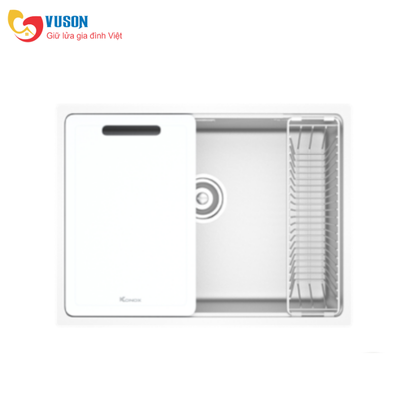 Chậu rửa bát phong cách Nhật bề mặt mịn Konox TARI 6448SM