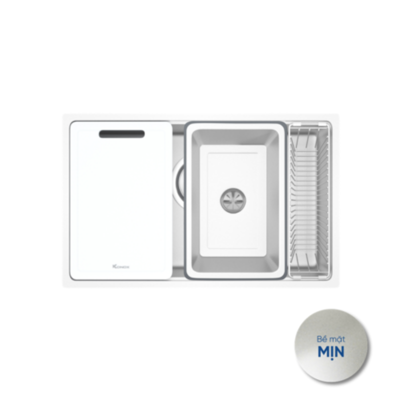 Chậu rửa bát phong cách Nhật bề mặt mịn Konox TARI 7648SM
