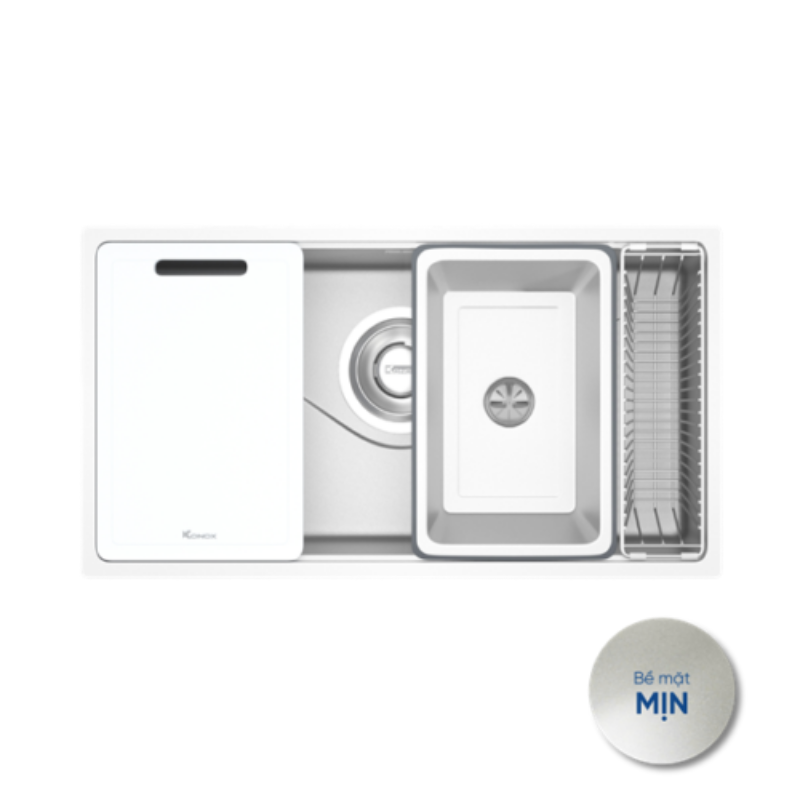 Chậu rửa bát phong cách Nhật bề mặt mịn Konox TARI 8748SM