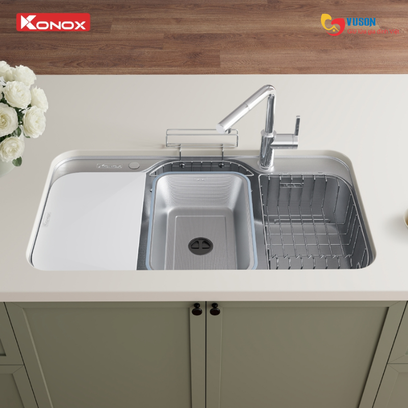 Chậu rửa bát Konox Tari Smart 9051
