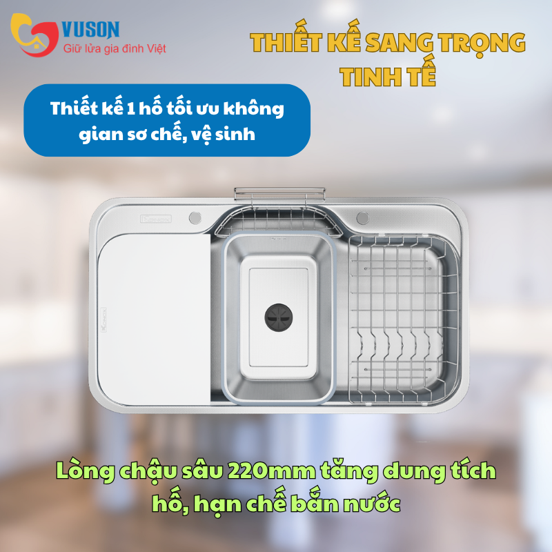 Chậu rửa bát Konox Tari Smart 9051