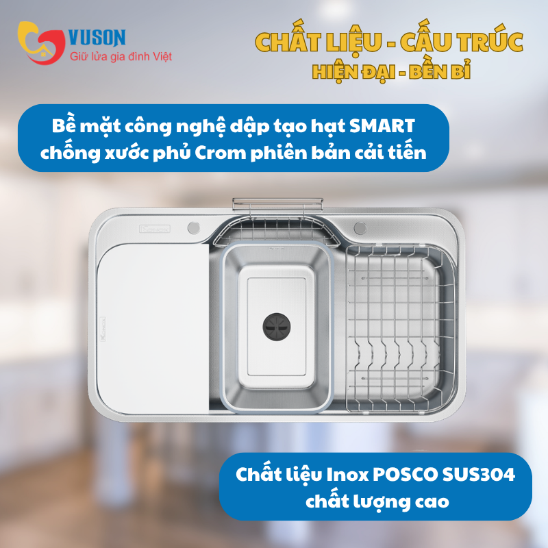 Chậu rửa bát Konox Tari Smart 9051