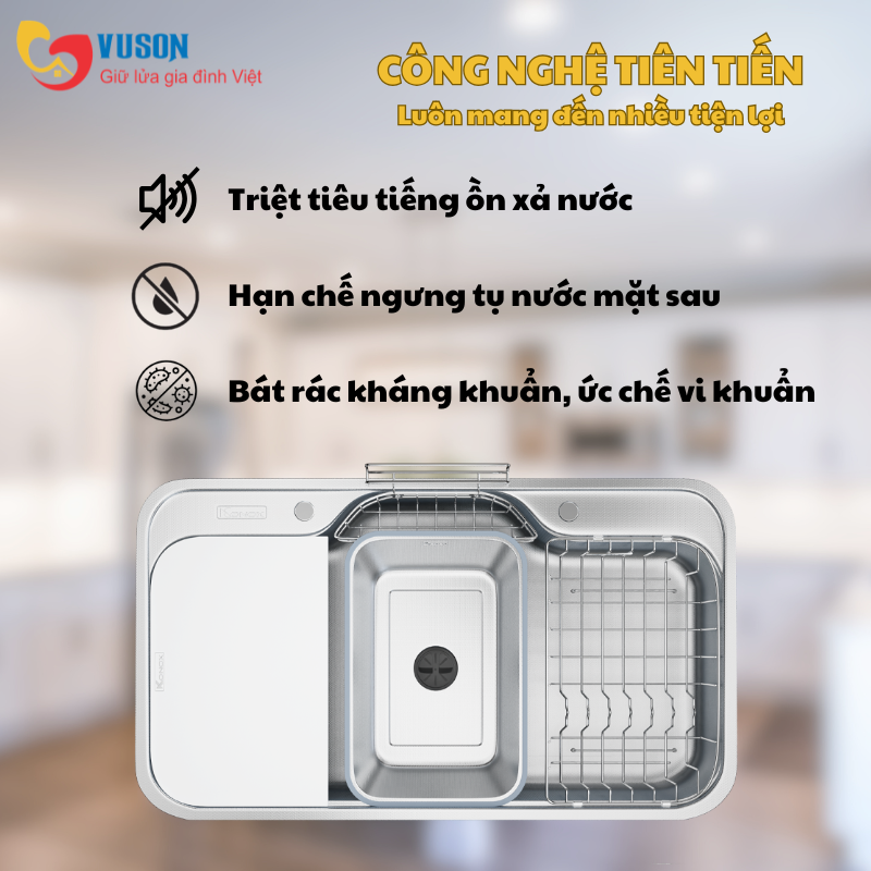 Chậu rửa bát Konox Tari Smart 9051
